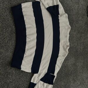 Garage Cream Ribbed Sweater